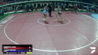 130 lbs Semifinal - Meredith Nash, Nevada vs Colbie Nakano, Hawaii