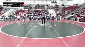 126 lbs Round 1 (16 Team) - Emilio Santana, South Effingham vs Chase Cook, Habersham Central Hs