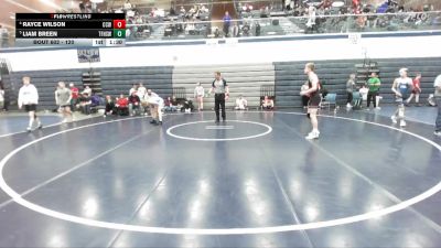 120 lbs Round 1 - Rayce Wilson, Cougar Club Wrestling vs Liam Breen, Twin Falls High School Wrestling