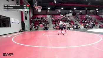 285 lbs 3rd Place Match - William Rauschkolb, CROSSINGS CHRISTIAN vs Liam Taylor, PONCA CITY
