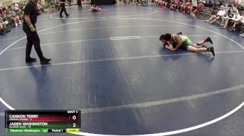 95 lbs Quarterfinals (8 Team) - Cannon Terry, Kansas Mamba vs Jaden Washington, Illinois Gold
