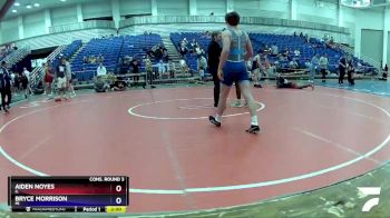 132 lbs Cons. Round 3 - Aiden Noyes, IL vs Bryce Morrison, MI