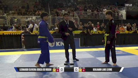 Benjamin Lane Levine vs Leonardo Oliveira Souza Do Rosár 2025 Pan Kids Jiu-Jitsu IBJJF Championship