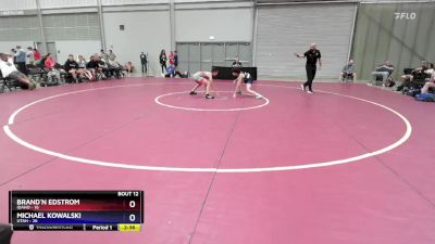 100 lbs Round 3 (8 Team) - Brand`n Edstrom, Idaho vs Michael Kowalski, Utah