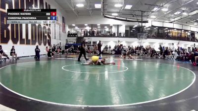 160 lbs Round 6 (16 Team) - Christina Pahcheka, Schreiner University (A) vs Phoenix Waters, Siena Heights University