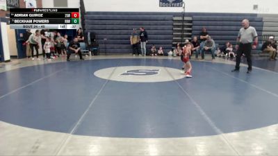 40 lbs Cons. Semi - Beckham Powers, Raft River Wrestling vs Adrian Quiroz, 208 Spartan WC