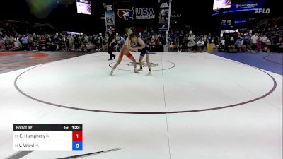 100 lbs Rnd Of 32 - Ethan Humphrey, IA vs Van Ward, PA