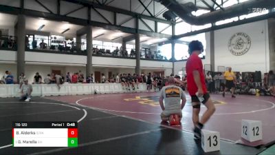 116-120 lbs Cons. Round 3 - Gabe Marella, North Boone Vikings vs Boone Alderks, Oregon