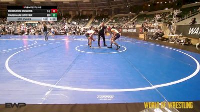 130 lbs 5th Place - Rawston Rogers, F-5 Grappling vs Raishaun Stover, Brecksville-Broadview Hts