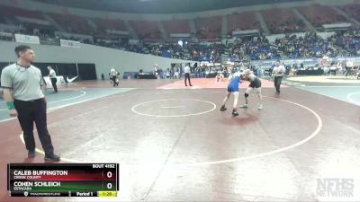 4A-138 lbs Quarterfinal - Caleb Buffington, Crook County vs Cohen Schleich, Estacada