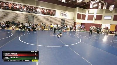 41 lbs Cons. Round 2 - Sawyer Probst, Wasatch vs Nixon Moleni, West Jordan Jaguars