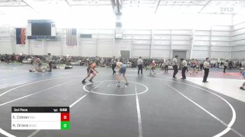 130 lbs 3rd Place - Emmanuel Cobian, Silverback WC vs Kaeden Orians, Gold Rush Wrestling