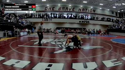 215 lbs 2nd Wrestleback (16 Team) - TYSHON WIGGINS, Commerce Hs vs Lincoln Blackmon, Elbert County