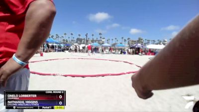 70 kg Cons. Round 2 - Nathanial Higgins, Cyclones Wrestling & Fitness vs Onelo Lorberter, California