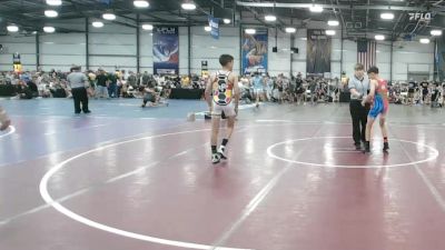 90 lbs Rr Rnd 1 - Liam Warner, Ragin Raisins Catawba MS vs Domenic DeGraide, Terps Northeast Elite