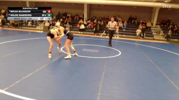 130 lbs Round 1 - Micah Ellegood, Great Bend HS vs Khloe Haneborg, North Platte