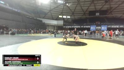 84 lbs Cons. Round 4 - Oakley Crain, Deer Park Ironman Wrestling Club vs Oliver Santana, Moses Lake Wrestling Club