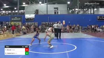 78 lbs Consolation - Tas Storer, Poway vs Carter Haberkorn, Mat Monkey Wrestling Club