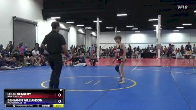 97 lbs Round 1 (8 Team) - Louis Kennedy, New York vs Benjamin Williamson, Michigan Blue