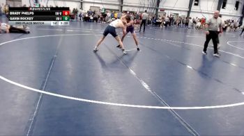 Silver 125 lbs 3rd Place Match - Brady Phelps, Wisconsin-Whitewater vs Gavin Rockey, Wisconsin-Eau Claire