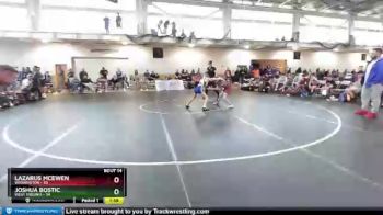 83 lbs Placement Matches (8 Team) - Lazarus McEwen, Washington vs Joshua Bostic, West Virginia