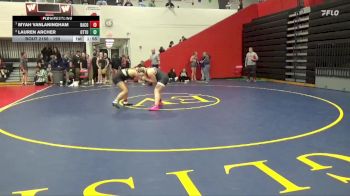 190 lbs Quarterfinal - Myah VanLaningham, Davis County vs Lauren Archer, Ottumwa