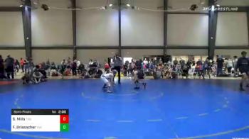 85 lbs Semifinal - Silas Mills, Trion Mat Dogs vs Forrest Briesacher, The Wrestling Center