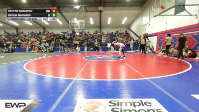 125 lbs Quarterfinal - Paytyn Schaefer, Cleveland vs Baylin Maynard, Sand Springs HS