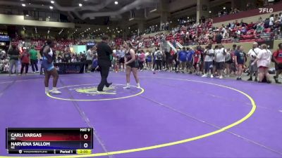 190 lbs Round 2 - Carli Vargas, MO vs Narvena Sallom, NE