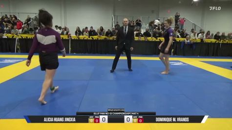Dominique M. Vranos vs Alicia Huang JingXia 2026 Pan IBJJF Jiu-Jitsu No-Gi Championship