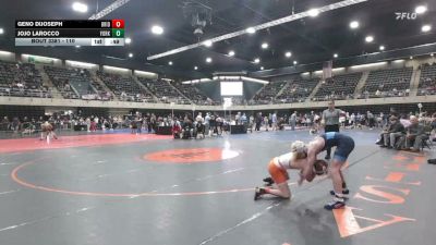 110 lbs Semifinal - Geno DiJoseph, Bridgeton vs JoJo LaRocco, York
