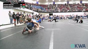 110 lbs Quarterfinal - August Smalley, Stroud Youth Wrestling Club vs Tucker Hoover, Team Guthrie Wrestling
