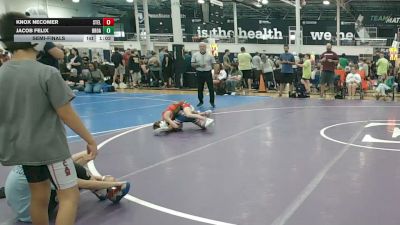 49 lbs Semifinal - Knox Necomer, Steller Trained Jango - EL vs Jacob Felix, Broad Axe Green - EL