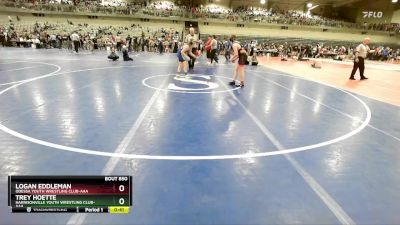 125 lbs Quarterfinal - Trey Hoette, Harrisonville Youth Wrestling Club-AAA vs Logan Eddleman, Odessa Youth Wrestling Club-AAA