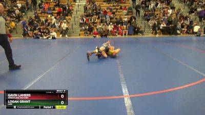 95 lbs Round 1 - Logan Grant, LAW vs Gavin Lamers, Wrestling Factory