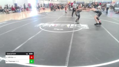 165 lbs Consi Of 8 #1 - Jaxon White, W.A.R. Wrestling Club vs Adrik Thomas, Rough Rider Wrestling