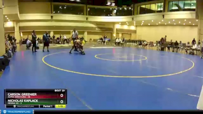 132 lbs Round 6 (10 Team) - Nicholas Kaplack, Medina HS vs Carson ...