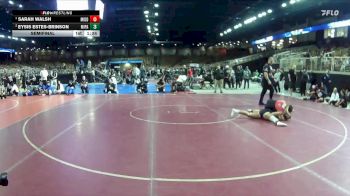 135 lbs Semifinal - Sarah Walsh, Middleburg vs Eysis Estes-Brinson, Miami Palmetto