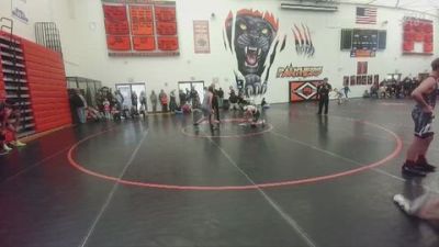 115 lbs Round 3 - Joshua Haddix, Thermopolis Middle School vs Rylan Malkovich, Worland Middle School