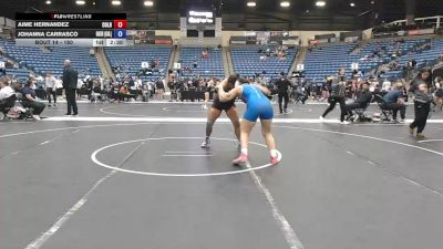 180 lbs Champ. Round 1 - Aime Hernandez, Colby Community College vs Johanna Carrasco, Baker University