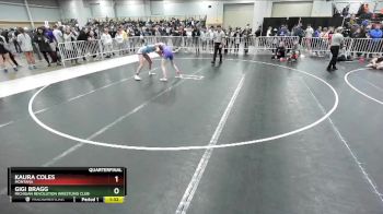 115 lbs Quarterfinal - Kaura Coles, Montana vs Gigi Bragg, Michigan Revolution Wrestling Club