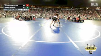 G6A-125 lbs 1st Place Match - Claire Lancaster, NORMAN (Girls) vs Ranelle Smith, WESTMOORE (Girls)