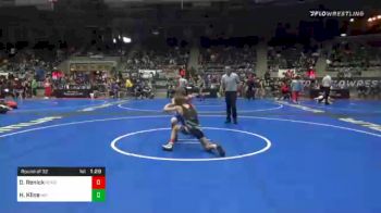 92 lbs Prelims - Dane Renick, Honey Badger WC vs Huck Kline, Hbt Grapplers
