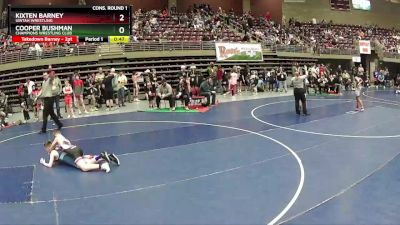 102 lbs Cons. Round 1 - Kixten Barney, Uintah Wrestling vs Cooper Bushman, Champions Wrestling Club