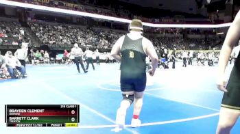 215 Class 1 lbs Champ. Round 1 - Brayden Clement, Diamond vs Barrett Clark, Trenton