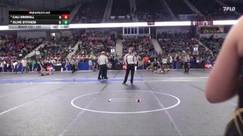 125 lbs Quarterfinal - Cali Driskill, Iron Grapplers vs Olive Stithem, Silver Lake