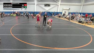 190 lbs Champ. Round 2 - Lucas Nance, Unattached vs Zayne Zeeuw, Unattached
