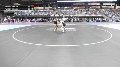 115 lbs 3rd Place Match - Casey Saylor, Spring Hill HS vs Avery Hinojos, Newton HS