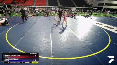 115 lbs Semifinal - Madalyn Deiter, Montana vs Paxton Steele, Oregon