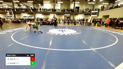 160 lbs Semifinal - Quentin Getzin, Ithaca vs Jason Kwaak, Brentwood